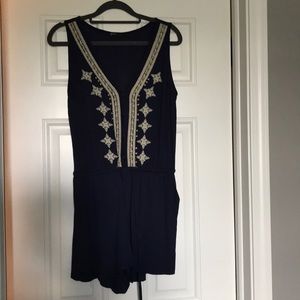 Gibson navy romper